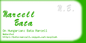 marcell bata business card